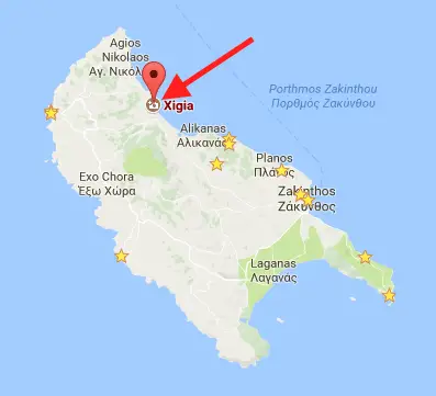 Plage de Xigia Choses à faire à Zakynthos