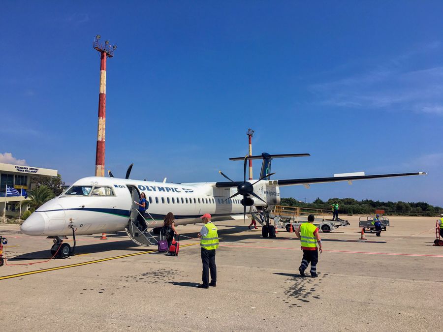 voyage de kefalonia en grece a corfu avec aegean airlines