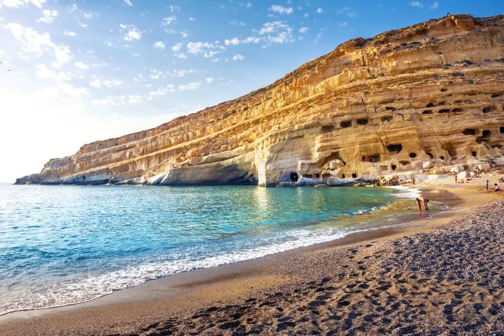 plage de matala quand visiter la crete