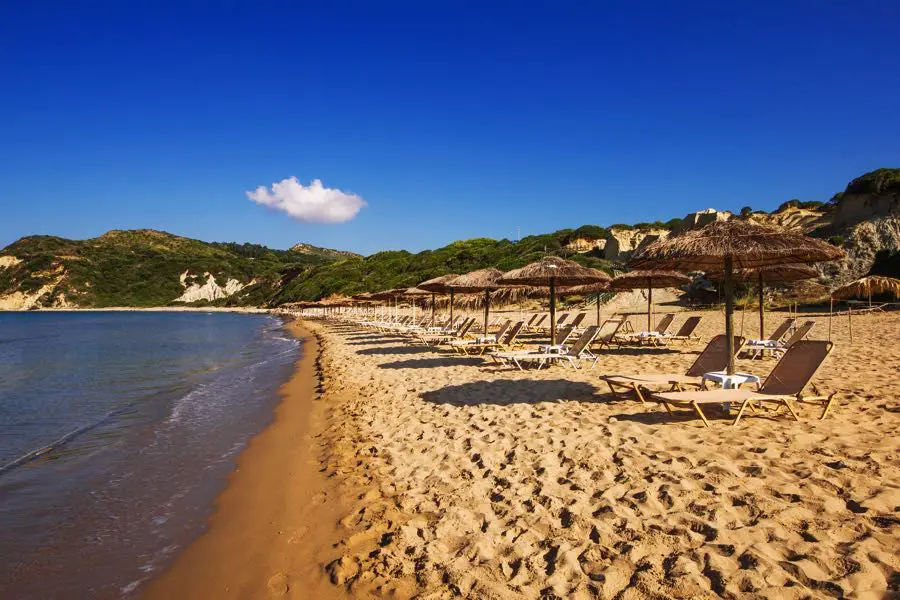 Sable de la plage de Gerakas