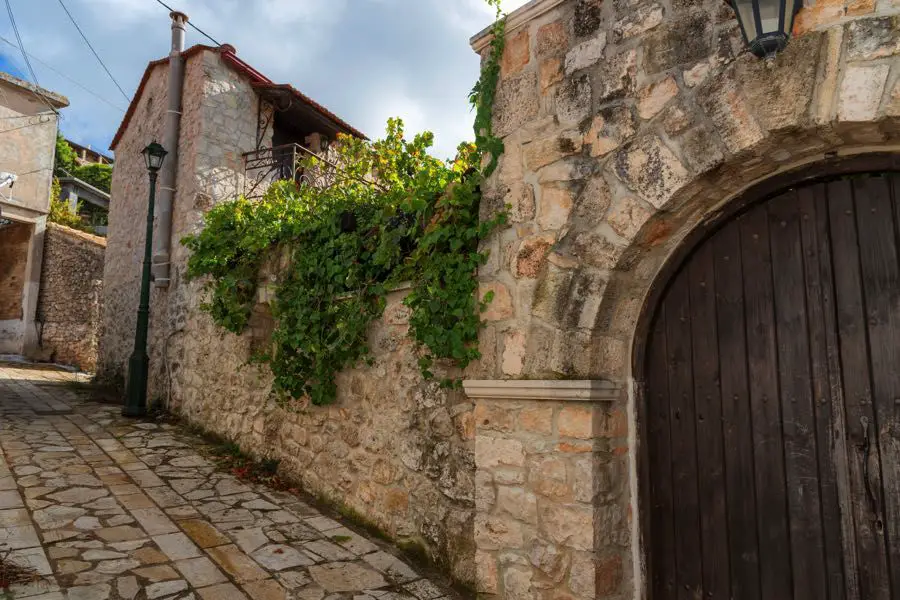 Rue du village de Keri Zakynthos