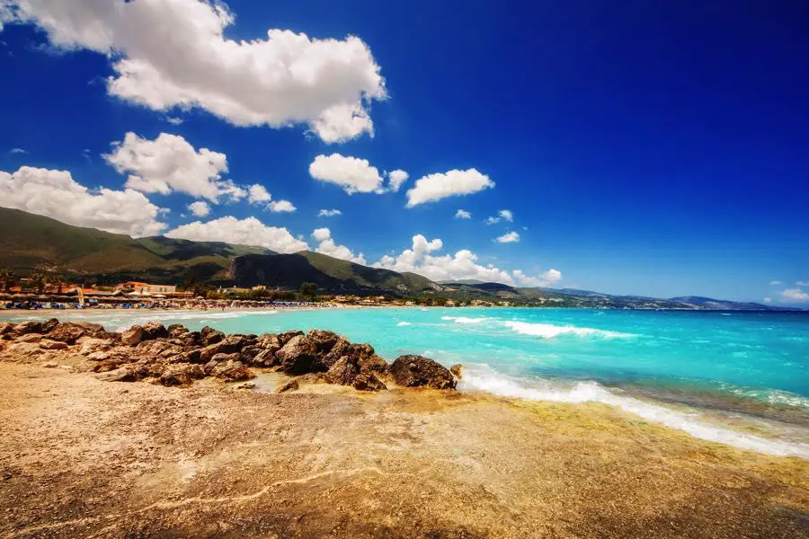 Sable de la plage d'Alykes à Zakynthos