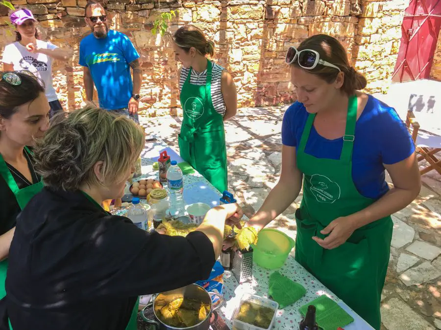 voyage à chios grèce cours de cuisine