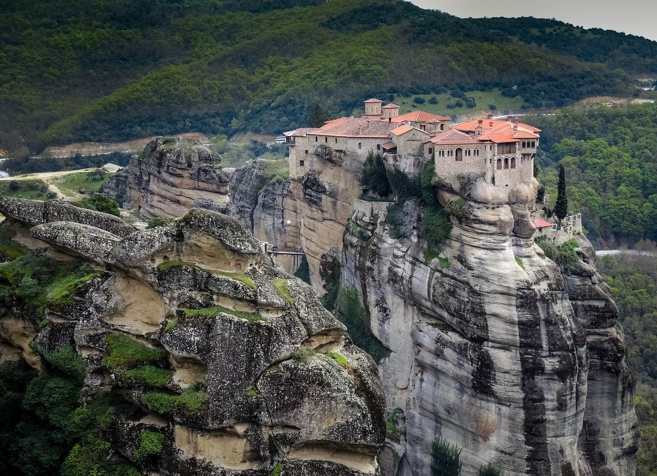 Le monastère de Varlaam à Meteora, Grèce
