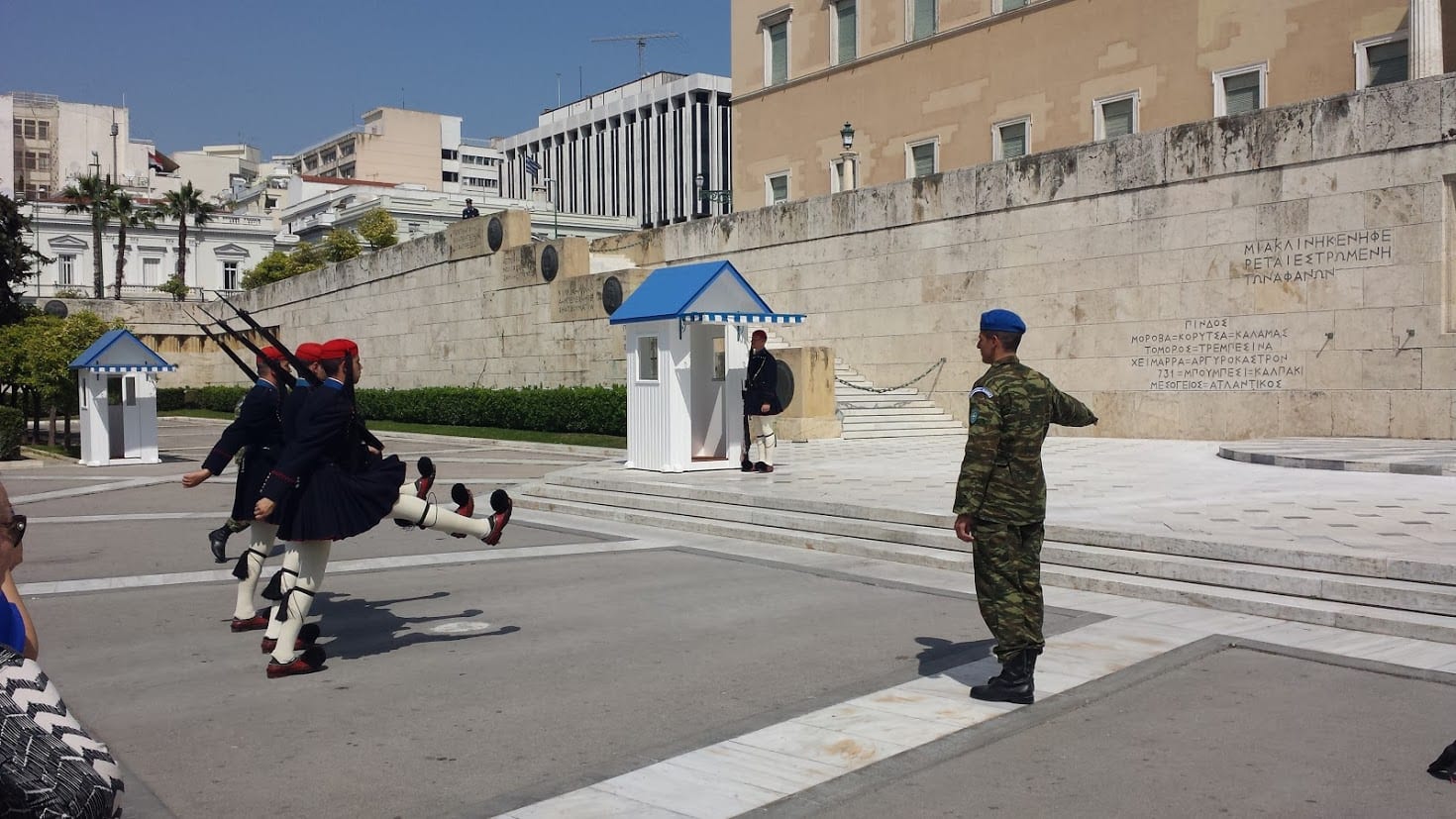 La relève de la garde à Athènes