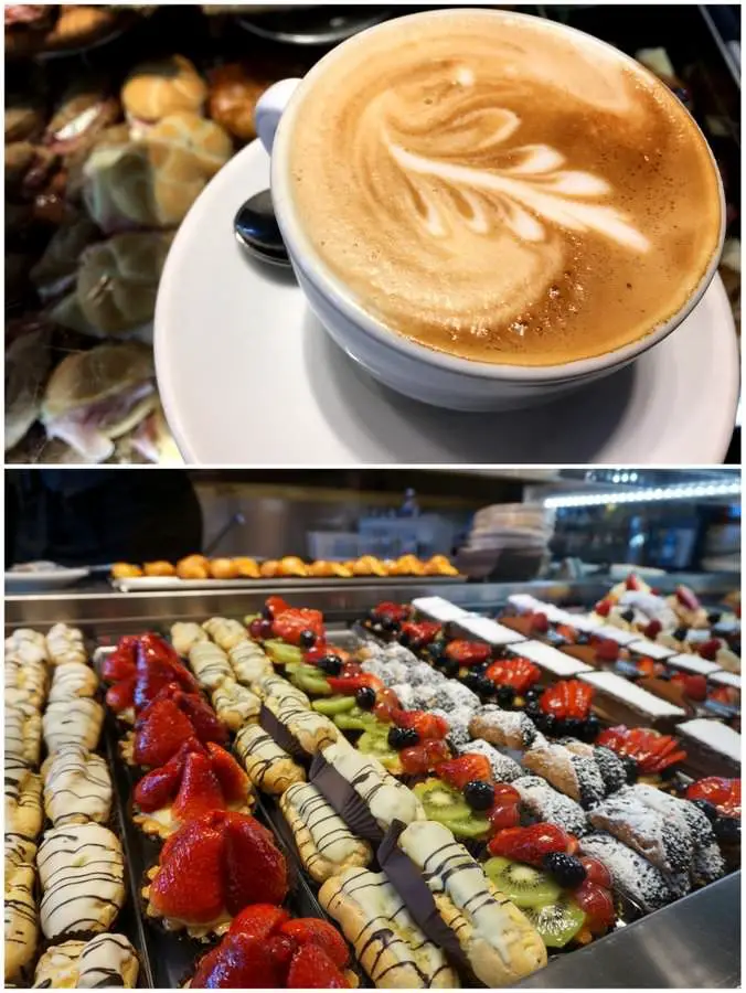 Boire du café et manger des pâtisseries le matin comme les Italiens.