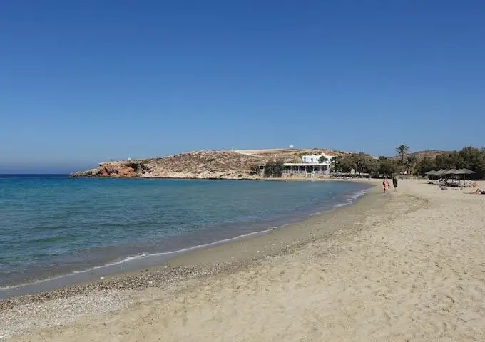 Plage de Parasporos à Paros, Grèce