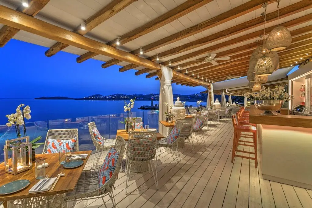 10 meilleurs restaurants de la ville de Mykonos | Où manger grec ? 11 Buddha Bar Beach, les meilleurs restaurants de la ville de Mykonos