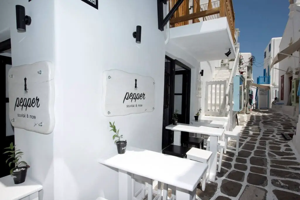 10 meilleurs restaurants de la ville de Mykonos | Où manger grec ? 20 Pepper, les meilleurs restaurants de la ville de Mykonos