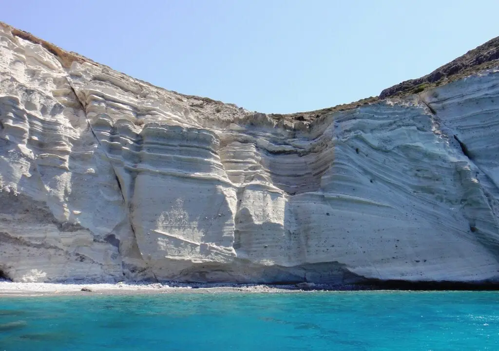 Plage blanche, Santorin