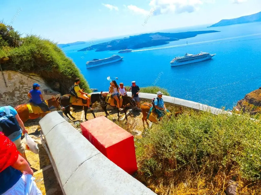 Choses à faire à Santorin : villages, activités, sports... 11 Tour en ânes à Santorin