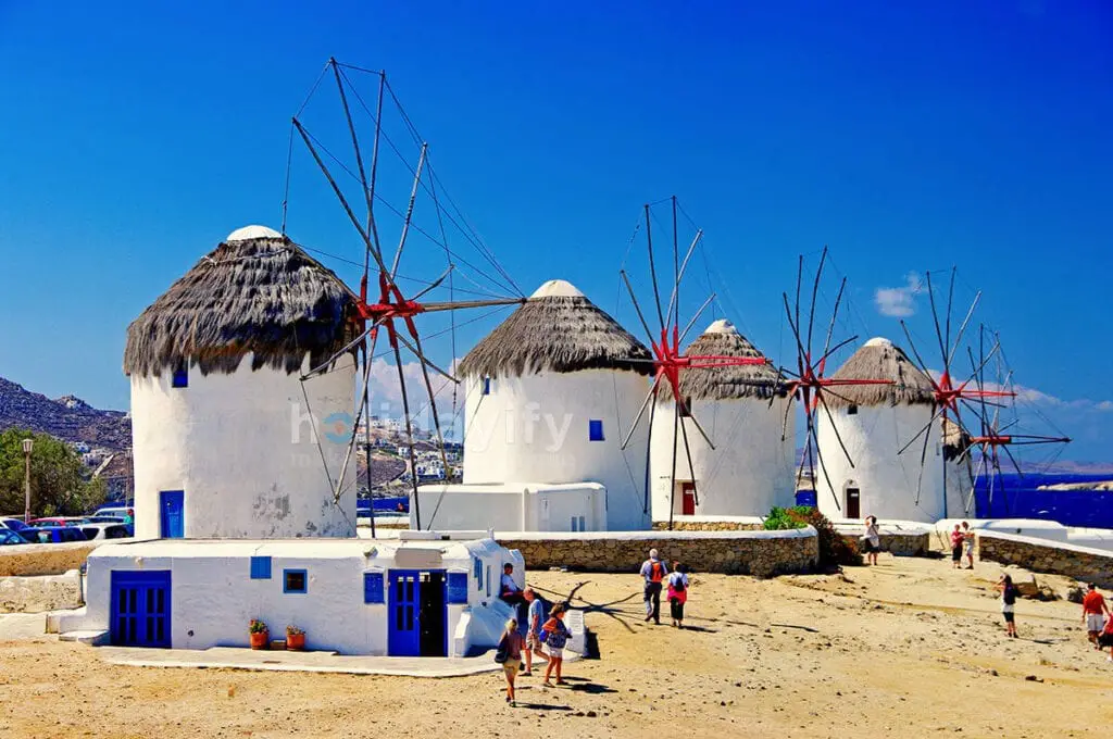 Les meilleurs endroits à visiter à Mykonos en 2022 4 Le moulin à vent (Kato Milli), Mykonos