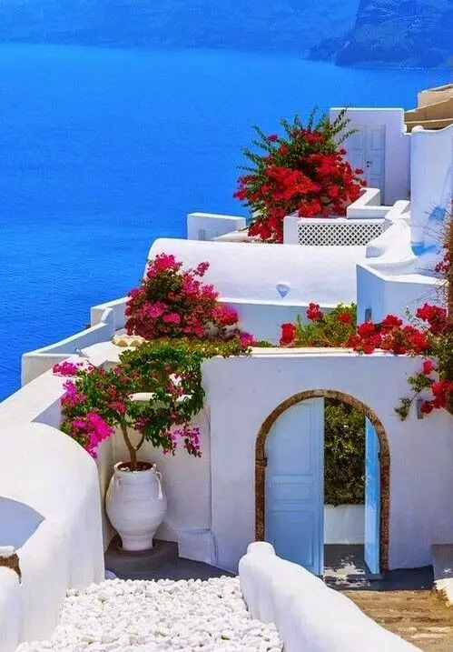 Santorin, Oia, entrée de l'hôtel Canaves Oia, Grèce 1 Santorin, Oia, entrée de l'hôtel Canaves Oia, Grèce - Santorin, Oia, entrée de l'hôtel Canaves Oia, Grèce