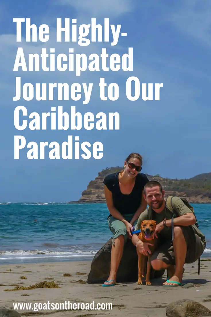 Le voyage très attendu vers notre paradis caribéen.