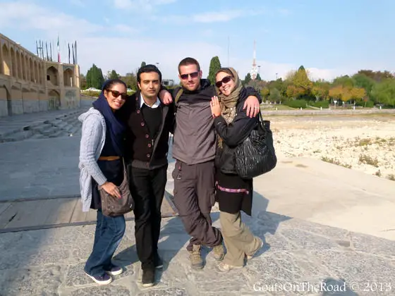 Retour sur l'année 2013 - Une année de premières fois 4 amis en esfahan