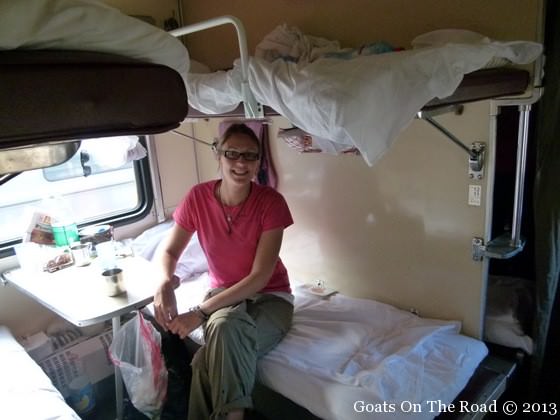 Voyage en train transsibérien : D'Irkoutsk à Omsk 2 lit du train transsibérien