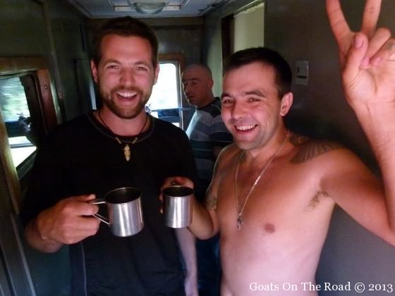 Voyage en train transsibérien : D'Irkoutsk à Omsk 9 boire dans le train