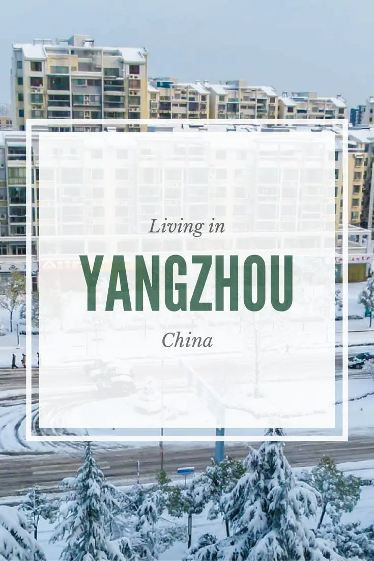 Vivre à Yangzhou, Chine