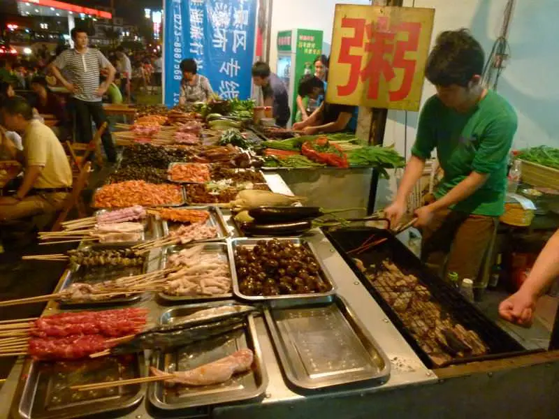 streetside BBQ Yangshuo - Nous sommes enfin en Chine ! - Yangshuo - Nous sommes enfin en Chine !