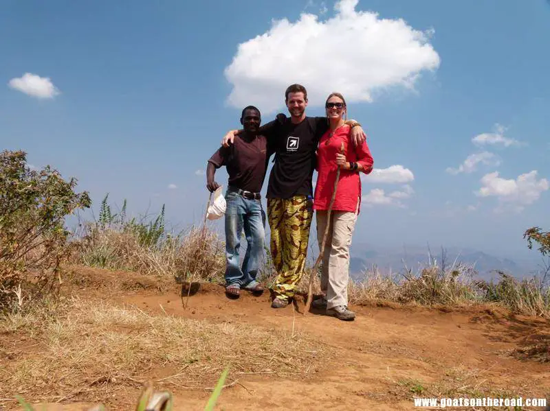 us and our local guide, hiking the Zomba Plateau, Malawi Zomba, Cape Maclear et Monkey Bay - Zomba, Cape Maclear et Monkey Bay