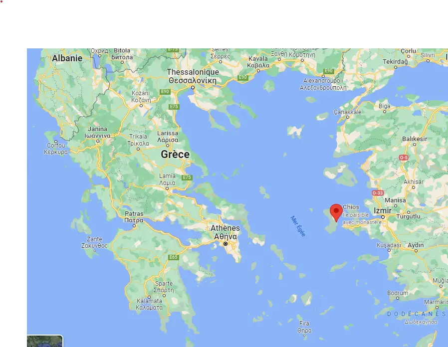 Où se trouve l'île de Chios ? Carte de l'europe et de la Grèce 2022 - Où se trouve l'île de Chios ? Carte de l'europe et de la Grèce 2022