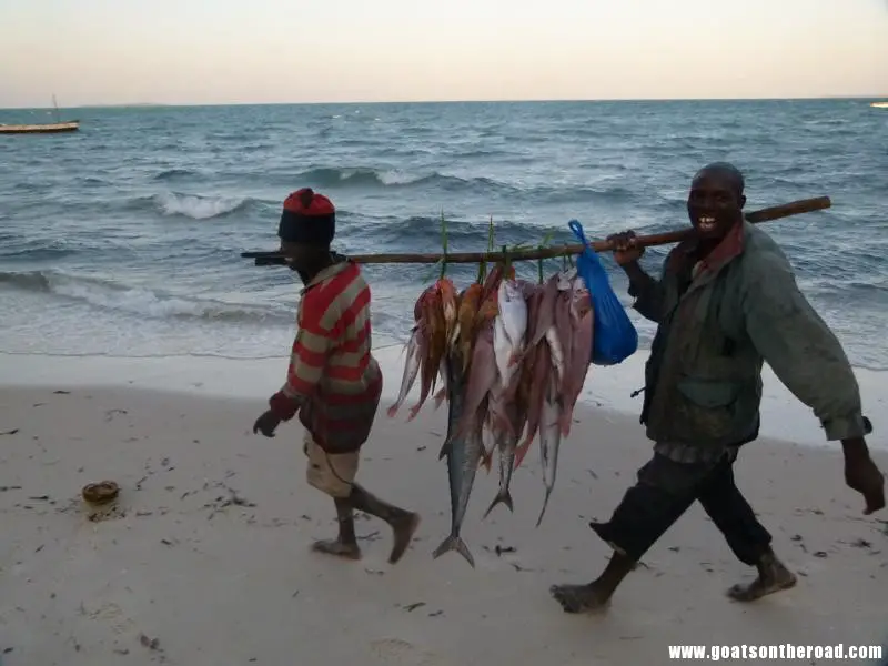 fishermen at sunset, Vilanculos, Mozambique Vilanculos, Mozambique - Plages et yeux bandés - Vilanculos, Mozambique - Plages et yeux bandés