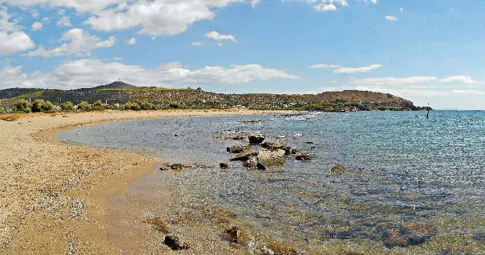 La plage de Legrena à Athènes