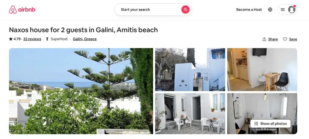 airbnb naxos
