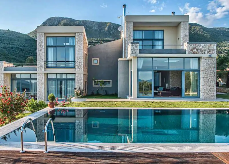 Villa familiale à Corfou avec piscine.