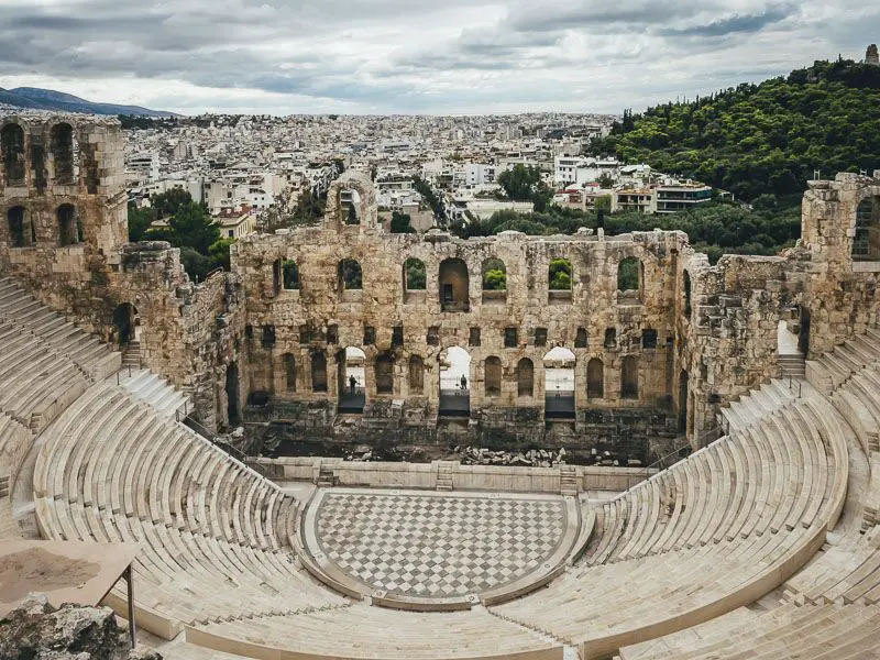 faits grecs temples anciens odeon 