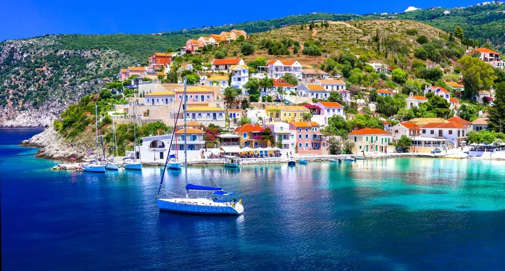 Kefalonia Island Greece City Sea View