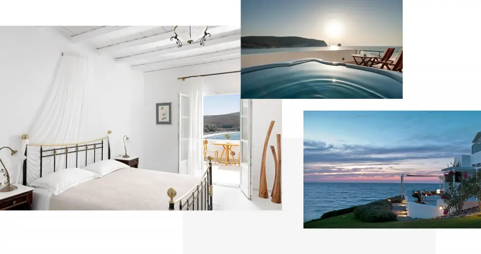 Melian Boutique Hotel & ; Spa, Milos, Grèce. Le guide ultime des meilleurs hôtels chics à Milos, Grèce par Travelplusstyle.com Melian Boutique Hotel & ; Spa, Milos, Grèce. Le guide ultime des meilleurs hôtels chics à Milos, Grèce par Travelplusstyle.com