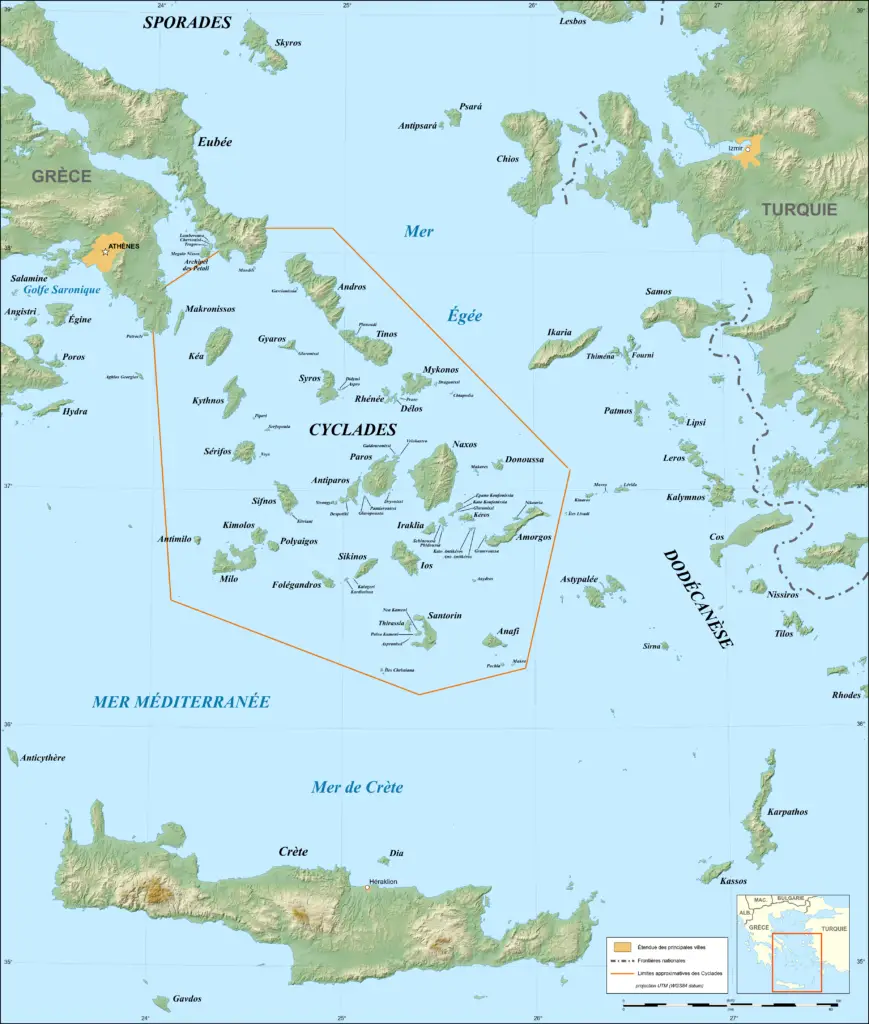 Carte des Îles grecques, carte des archipels des Cyclades 2023 5 Carte des Îles grecques, carte des archipels des Cyclades 2023 - Carte des Îles grecques, carte des archipels des Cyclades 2023