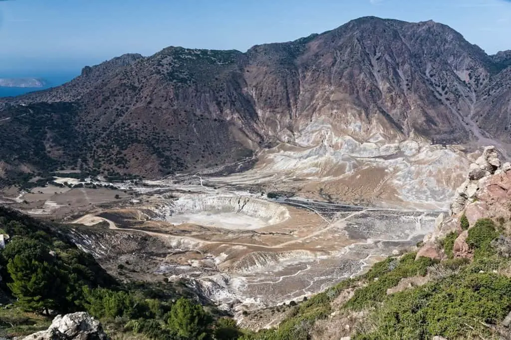 Le volcan actif de l'île de Nisyros