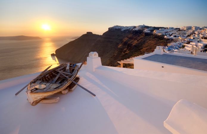Hôtels et villas à Santorin avec vue sur le coucher de soleil 4 Hôtels de Fira avec vue sur le coucher de soleil.