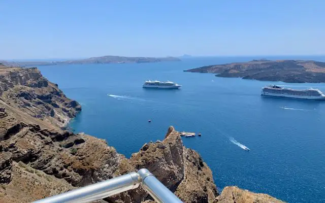 Hôtel à Fira, Santorin.