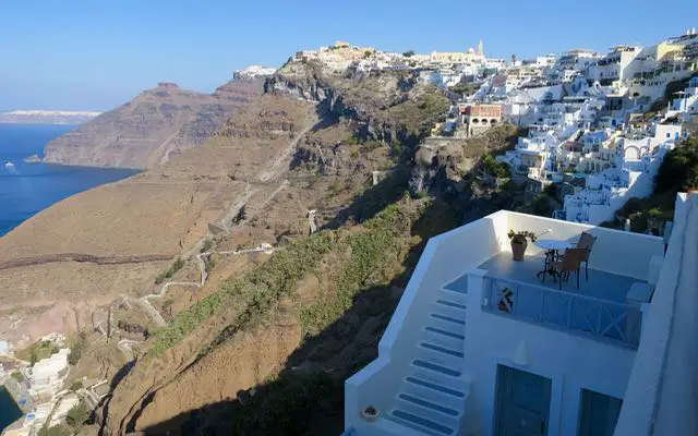 Les meilleurs hôtels à Fira, Santorin 70 Vue de Fira.