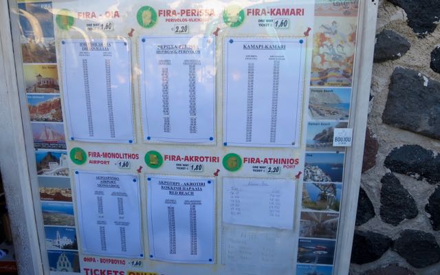 Les meilleurs hôtels à Fira, Santorin 73 Horaires des bus de Fira.