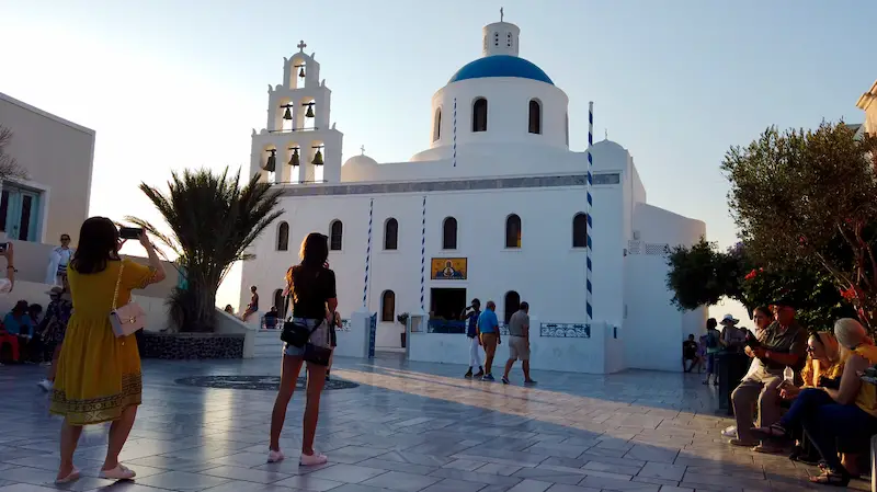 oia blue down church