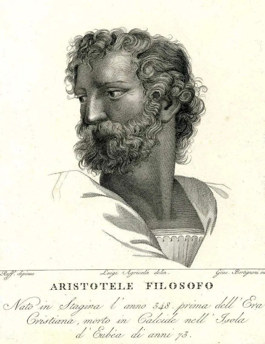 aristote gravure philosophes grecs