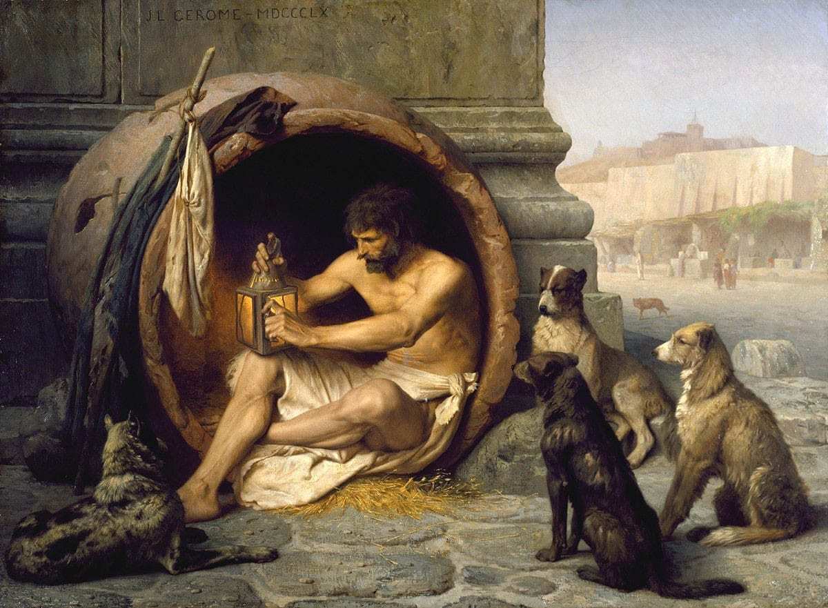 diogène gerome peinture philosophes grecs