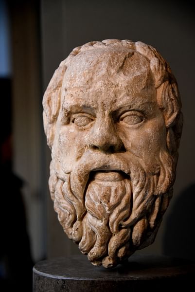 Histoire de la Philosophie grecque 4 Buste de Socrate, British Museum