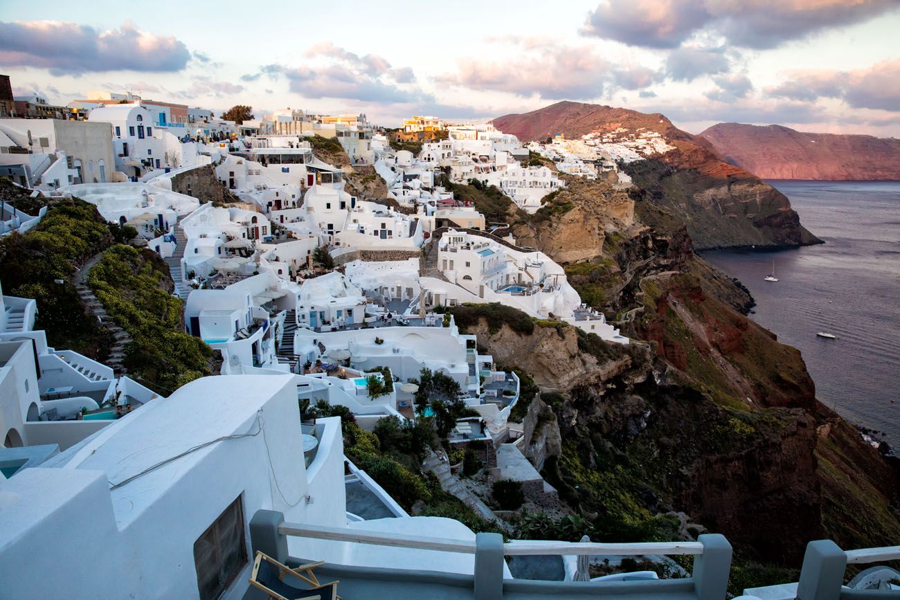 Oia au coucher du soleil