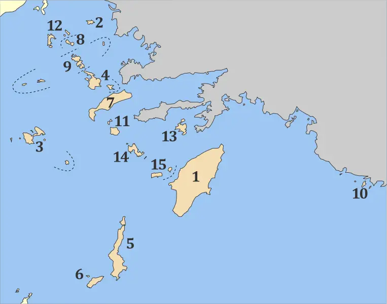 Carte des Îles grecques, carte des archipels des Cyclades 2023 - Carte des Îles grecques, carte des archipels des Cyclades 2023